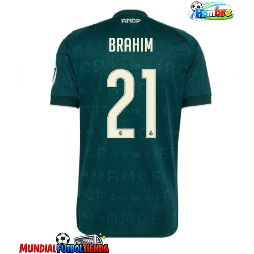 Camiseta Real Madrid Brahim Diaz #21 Segunda Equipación Replica 2026-27 mangas cortas